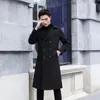 Heren Trenchcoats Lente Herfst Mannen Lange Jas Windjack Casual Losse Ontwerp Effen Mode Koreaanse Stijl Heren Jassen Bovenkleding Z141