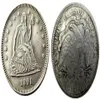 Monety amerykańskie 1891 P O SEEDLED Liberty Quater Dollar Silver Plated Craft Copy Monety Mosiężne ozdoby domowe Dekoracja Akcesoria 253c