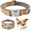 Collars AiruiDog Adjustable Dog Collar Personalized Name Engraved Nylon Small Medium Large Dogs