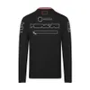 In seizoen 2024, Formule 1 Formule 1-race T-shirt met lange mouwen, teamuniform, racepak en casual T-shirt met ronde hals.