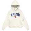 Mulheres Mens Roupas Sturniolo Trigêmeos Hoodies Varsity Moletons Fresh Love Merch Impressão Unissex Moda Casual Streetwear Casaco 240313