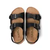 HBP Non Brand Summer Trend Male Cork Beach Clip Feet Couple Leather Sandals Cork Slippers