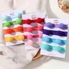 Saç Aksesuarları 4pcs/Set Bebek Elastik Band Renkli Naylon Ball Head Band Çocukların Sevimli Kids Meapwear Yumuşak Türban Hediyesi