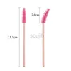 Makeup Brushes 50st/Lot Nylon Mascara Wand Applicator Green Eyelash Brush Eyelash Makeup Tools LDD240313