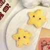 Hårtillbehör Söt rodnad Plush Yellow Star Clip Duckbill Sweet Girl Pin Bangs Side Woman Headwear Barrette