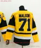 Custom Mens women youth Pittsburgh''Penguins''Hockey Jersey Embroidery 71 Evgeni Malkin 77 Paul Coffey 7 Joe Mullen Vintage Jerseys White Black Yellow Blue