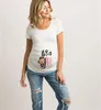 Sommer Mode Schwangere Frau Kleidung Mutterschaft Baby Spähen Sweatshirt Lustige Zip Druck Oansatz Heißer Verkauf Schwangerschaft Tops Outfits
