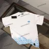 Xinxinbuy Hommes Designer Tee T-shirt 2024 Italie Roma Lettre dégradée Impression à manches courtes Coton Femmes Gris Noir Blanc Bleu S-3XL