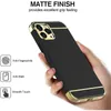 CASEiST Luxe 3 in 1 gecoat gegalvaniseerd frame Ultradunne slanke harde pc Antislip mat schokbestendig Mpbile telefoonhoesje voor Apple iPhone 13 12 11 Pro Max Mini XS 8 7 6 Plus