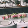 Vaso di fiori rettangolare in acrilico trasparente con coperchio Tavolo da pranzo per matrimoni Centrotavola floreale Vasi floreali Morden Desktop Decora la casa 240312
