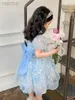 Girl's Dresses Kids Dress Party Fancy Princess Party Holiday for 1-10Ys Baby Floral Outfit ldd240313