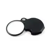 Portable Mini Black 50mm 5X Hand-Hold Reading Magnifying Magnifier Lens Glass Foldable Jewelry Loop Jewelry Loupes with retail package box