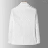 Men's Suits High Quality Fashion All-in-one Banquet White Suit Jacket Autumn And Winter British Casual Plus Size Light Ripe