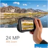 Цифровые камеры с высоким разрешением 24MP 720p HD Foto Camera Comporer с 20x Zoom 3.5 IPS-дисплей и флэш-ламп для потрясающих видео P OTROK