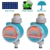 Timers Muciakie Solar Power Garden Water Timer Waterproof Power Saving Irrigation Controller LCD Digital Valve Automatisk programmerbar