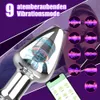 Metal Anal Vibradores Butt Plug Dildo Masculino Próstata Massageador Adulto Brinquedos Sexuais para Homens Mulher Feminino Masturbador APP Controle Remoto 240311