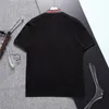 Marchio di moda estivo versione alta dello stile straniero tutta la moda Polo a maniche corte nera di alta qualità dorata casual marchio di moda leggero T-shirt da uomo di lusso