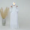 Ethnische Kleidung Eid Kapuze Djellaba Frauen Muslim Overhead Gebet Kleidungsstück Khimar Islam Arabische Robe Türkei Abaya Kaftan Burka Ramadan Kleid