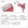 Piececool – Puzzle 3D en métal, modèle d'aile tonitruante, Kits de construction, jouet de bricolage pour adulte et adolescent, cadeau 240304
