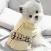 Spirng Summer Dog Clothes stilig Trench Coat klänning varma kläder för små hundar kostymer jacka valp skjorta hundar husdjur kläder y01322e