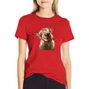 Damespolo's Highland Cow T-shirt zomerkleding Kawaii Lady-jurk voor dames lang