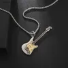 Anhänger Halsketten Punk Rock Musik Gitarre Halskette Männer Frauen Gothic Anhänger Halskette Mode Personalisiertes Geschenk Hip Hop Biker Schmuck für FreundL242313