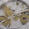 Handgefertigte Diamond Watch Mens Automatische mechanische Uhren 41 mm Saphirinnen Frauen Armbanduhren Montre de Luxe