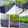 Planters Rectangular Raised Garden Bed Kit Indoor Outdoor Plastic Planter Grow Extra Large Household Planting Box For Pot Roof