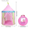 Toy Tents Toy Tents Childrens Tält Fälltält Spela hus för barn Teepee Toy Tents For Kids Tipi Infantil Indoor Ball Pit Princess Castle 231019 L240313