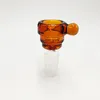 DPGB118 accessoires pour fumer 14Mm 18Mm bol à glissière en verre à œil unique coloré