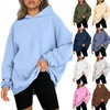 Sweter z kapturem z kapturem 2024 noszenie nosza nowa designerska klasyczna klasyczna wszechstronna pullover duży, swobodny pluszowy sweter