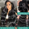 Melodie 250% HD 13x6 Lace Front Human Hair Wigs 40 Inches Transparent Body Wave 5x5 Glueless Ready To Wear 13x4 Frontal Wig 240229