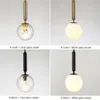 Modern Glass Wall Lamp Scandinavian Wandlamp Bedside Reading Lamp Round applique murale luminaire Nordic Led Wall Lights E27300B