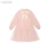 Girl's Dresses Dress Ny Medium och Big Korean Style Princess Little Kirt LDD240313