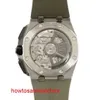 Kultowy zegarek AP nadgarstek AP EPIC Royal Oak Offshore Series Mens Automatyczne mechaniczne zegarek mechaniczny z funkcją czasu 26420So.oo.a600ca.0 jasnoszary