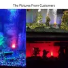 Decorazioni Decorazioni per acquario in resina Kit di ornamenti a forma di vulcano gorgogliatore di pietra d'aria Set con faretto a LED rosso per acquario di pesci Betta