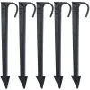 Kit 100st 16mm 20mm PE -slanghållare CType Ground Stakes Fast stöd för droppbevattning 1/2 '' Rörslang Garden vattenbeslag