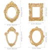 Frame 4 Pcs Vintage Picture Frame Antique Photo Frame Wall Hanging Photo Frame Table Top Display Christmas Holiday Home Decor