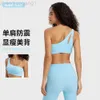 Desginer Lululemom Bras Lululemmon Same Sports Tank Top Sexy Irregular Diagonal Shoulder Strap Water Drop Shbeauty Back Fitness