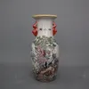 Jingdezhen Antique Ceramics Qianlong Pastel Vase 18 Crane Home DecorationキャビネットアンティークディスプレイVase Ceramic Festival Dec2856