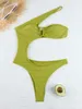 Costume da bagno da donna Costume da bagno monospalla ritagliato Costume da bagno monokini senza schienale da donna Costume da bagno sexy