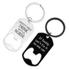 Sleutelhangers Lanyards Sleutelhanger Flesopener Familie Vaderdagcadeau Familieleden Liefhebbers Vrienden Graveren Metaal