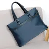 Mens Bag Korean Waterproof Oxford Cloth Single Shoulder Handbag Business Computer Portfölj 240313