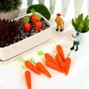 Fleurs décoratives Mini carottes Simulation petits modèles jouets ornements de pâques accessoires décors légumes