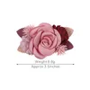 Haaraccessoires 1 Stuk Baby Meisjes Kunstbloem Clip Zoete Roze Bloemen Haarspelden Veilige Handgemaakte Clips Hoofddeksels Versieren