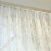 Curtains White Tulle Curtains for Living Room EuropeanStyle Window Mesh Yarn Sheer Window Curtains for Bedroom Girl Lace Princess Drapes