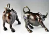 5 5 Big Wall Street Bronze Fierce Bull OX Statue305t