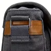 Crazy Horse Leather Mens Crossbody Portfölj Canvas Splash Proof Workwear Messenger Bag Computer Tote 240313