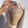 Perruques synthétiques RONGDUOYI Cosplay synthétique dentelle avant perruques argent gris perruque synthétique ondulé cheveux dentelle perruques pour les femmes chaleur utilisée ldd240313