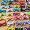 100pcs lot New Handmade Pet Products Dog Grooming Bows Dog Hair Accessories Pet Hair Tie Dog Bow Hairs rubber bands whole196L